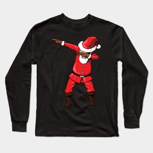 Dabbing Santa Claus - Funny Christmas Dab X-mas Gifts graphic Long Sleeve T-Shirt